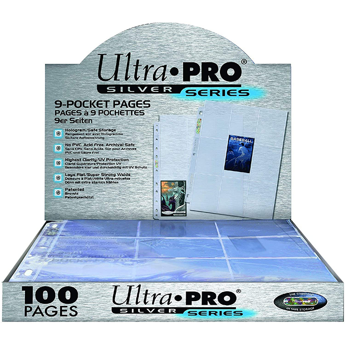 Ultra Pro Silver Series 9-Pocket Pages Binder 100 Pages