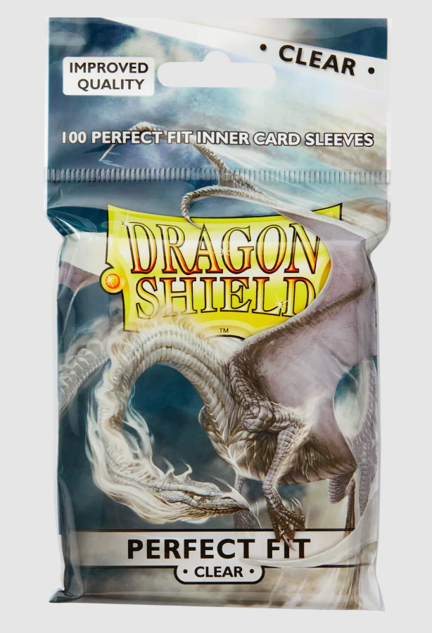 Dragon Shield Sleeves Standard Perfect Fit Clear (100 Sleeves)