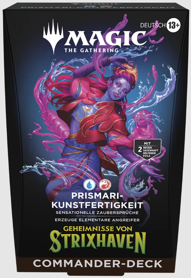 Magic The Gathering Secrets of Strixhaven Prismari Artistry Commander DE